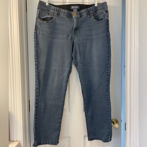 Democracy Women's Straight Leg Blue Jeans